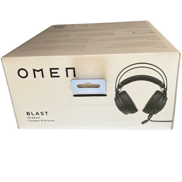 HP Omen Blast Headset - Padded Gaming Headphones with Mic, Mute Controls,